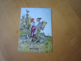 No 10 antike Postkarte SPAETLESE AB NUR 75 RP