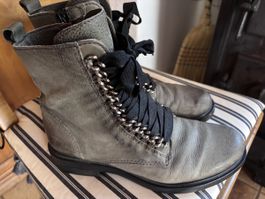 Graue Boots von Mjus, Grösse 39, leder