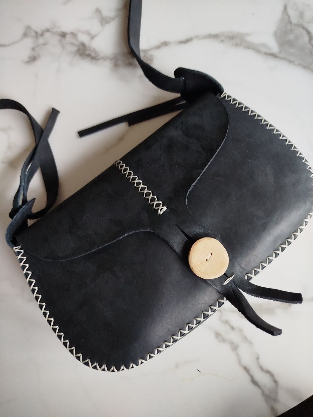 Borse da donna: Handtasche aus Kernleder – Nuovo (secondo la descrizione) da wallisellen venduto da kuriala555 4