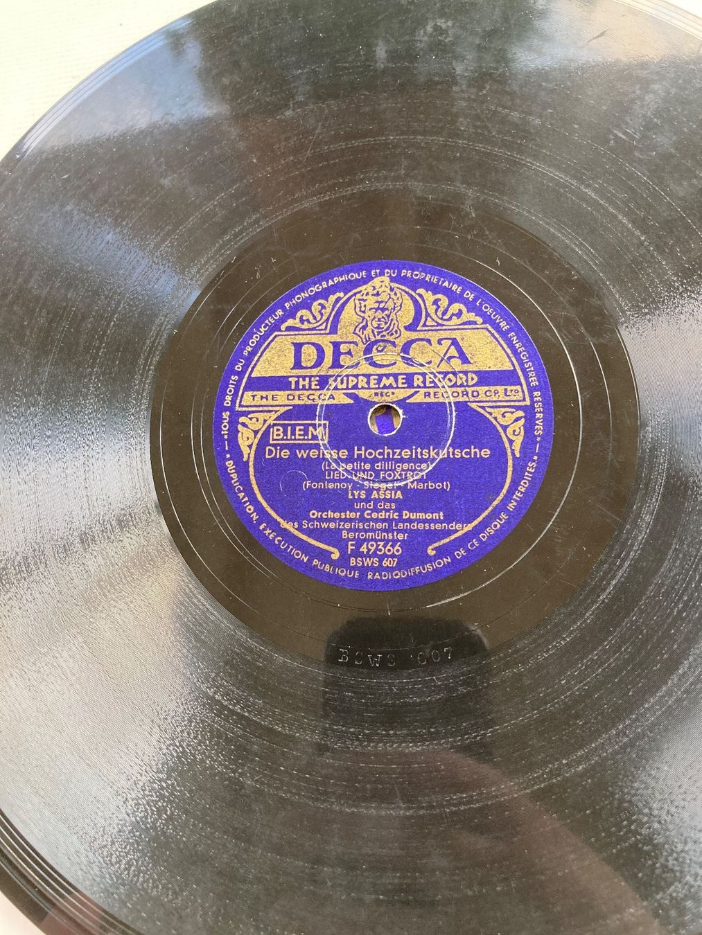 Dischi in vinile: 14 schweizerische Schellackplatten, Lys Assia, Fredy Scheim, – Usato da Altstätten SG venduto da orthophonix 4