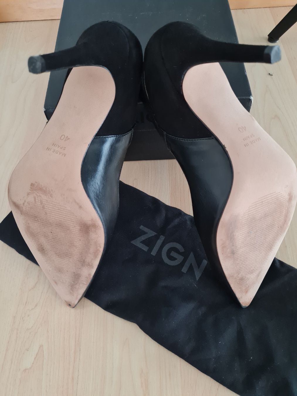 Scarpe da donna: ZIGN High Heels Gr. 40 Leder schwarz – Usato da Rotkreuz venduto da tat_8zds 3