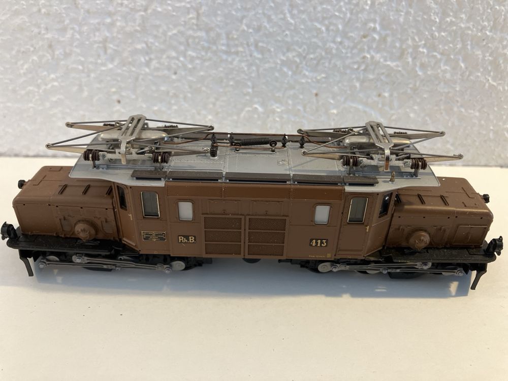 Bemo Modelleisenbahnen: Bemo / HOm / Locomotive RhB Ge 6/6 I 413 (DC, analogique) – Gebraucht aus Genève von frespo 3