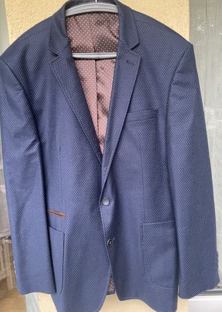 Herren Sakko, Dunkelblau mit Muster, Grösse 52, Top Zustand!