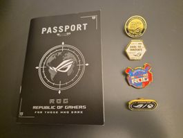 ASUS ROG Gamescom 2026 Pin Set + Passport 20th Anniversary
