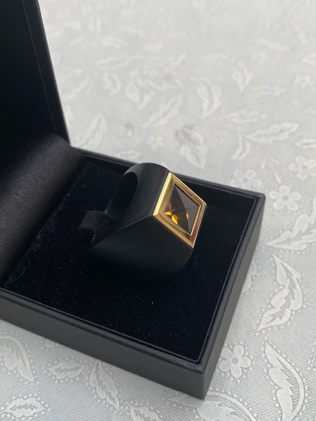 Anelli: Spezieller Ring 18 K Gelbgold mit Citrin – Nuovo e nell'imballaggio originale da Wettingen venduto da taloo 2