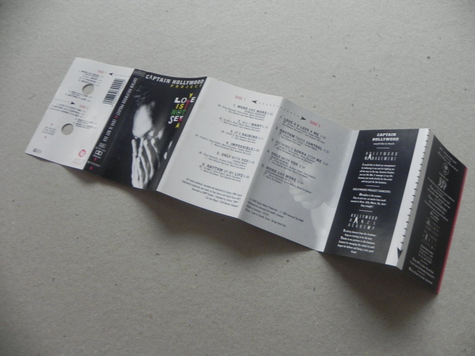 Kompaktkassetten: MC DE Dancefloor Formation Captain Hollywood Project 1993 – Neu und originalverpackt aus Siebnen von krimsie 3