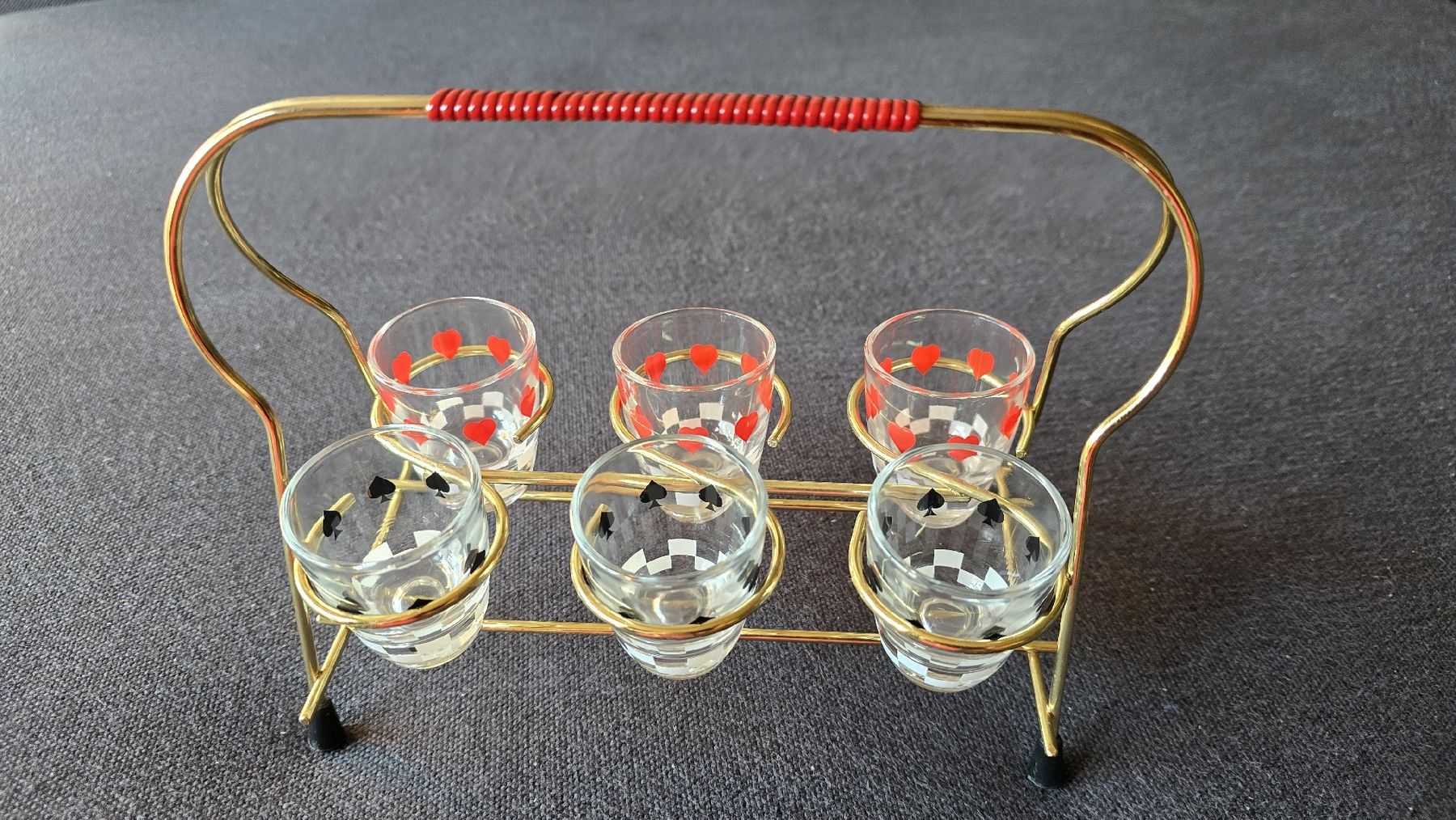 Gläser: Vintage Schnapsgläserset aus den 1950er oder 1960er – Gebraucht aus Triesen von Vanlie