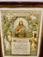Erinnerung an Konfirmation 1909 Konfirmationsbild Joh. 6.35