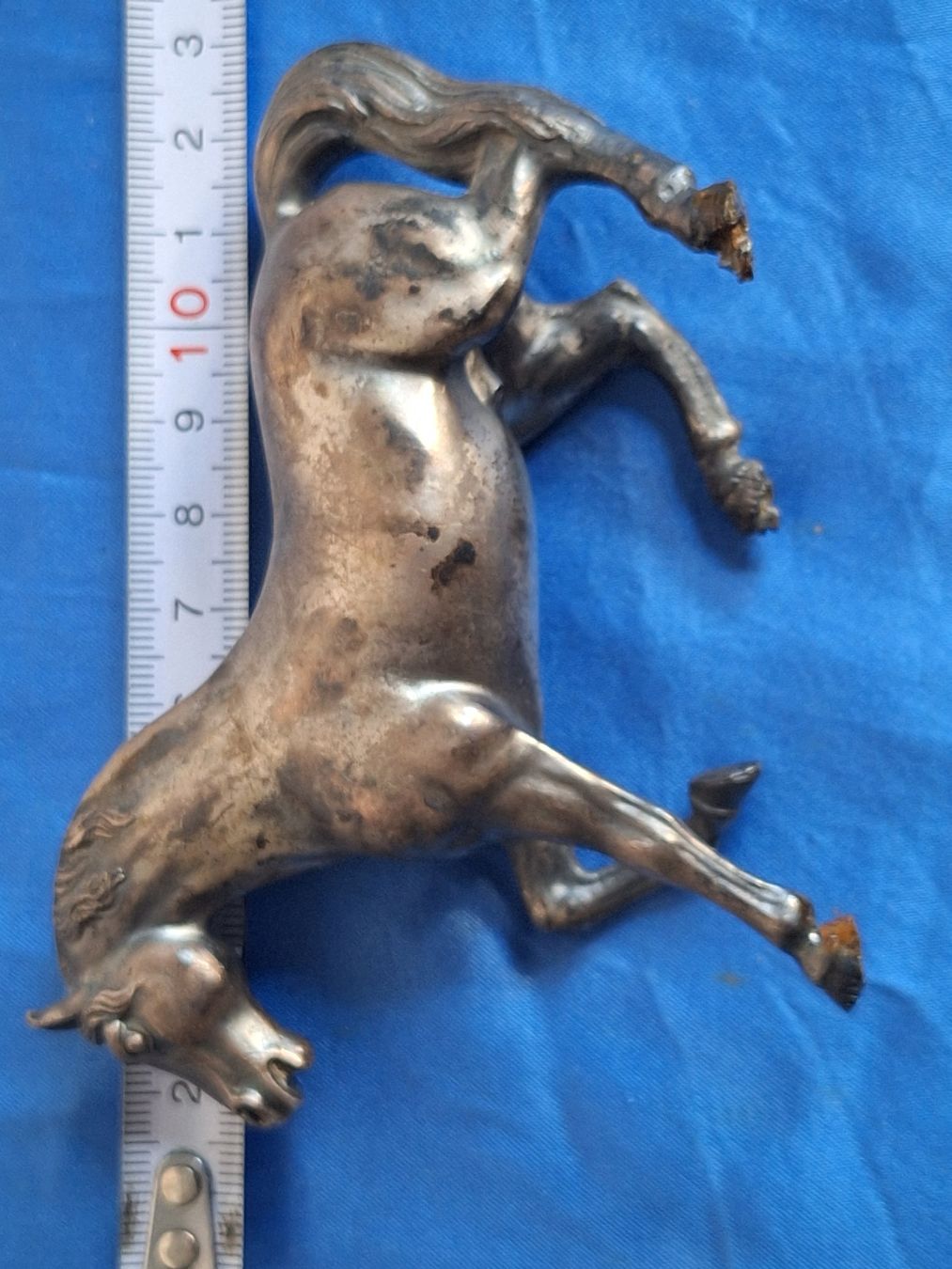 Statuette: Silber Pferd Vintage Deko Figur Hengst – Usato da Russikon venduto da eunicetungol 5