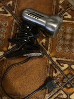 Strahler Metall Klemmspot mit Kabel und Stecker