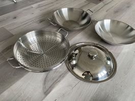 Wok Wokpfanne Pfanne Topf Kochtopf Bratpfanne