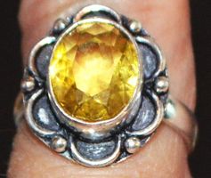 Ring L-7049 – Citrin Edelstein - 17mm Innendurchmesser