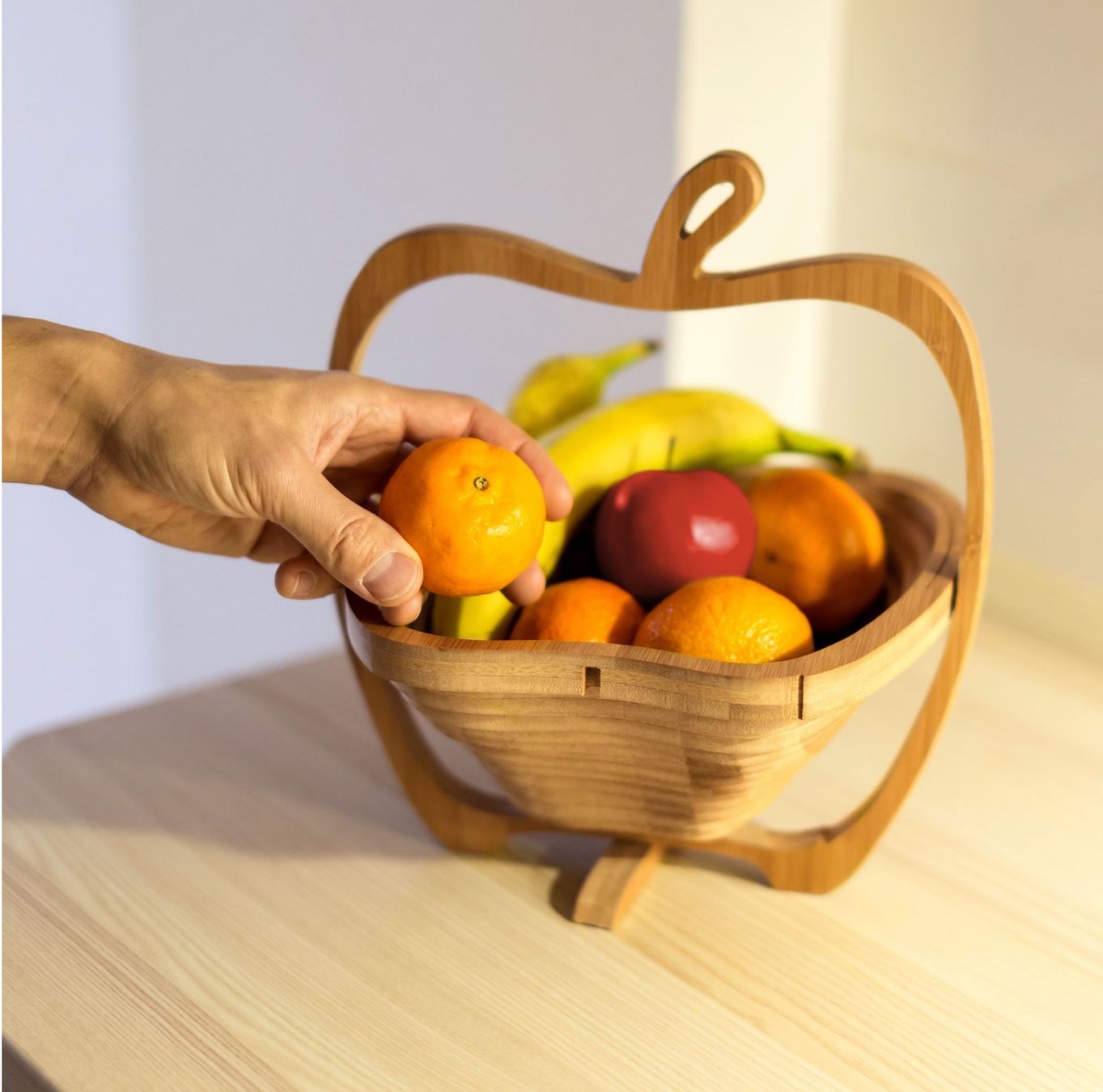 Accessori: Faltkorb Apfel aus Bambus – Nuovo e nell'imballaggio originale da Bülach venduto da StoreInShopOutlet 1