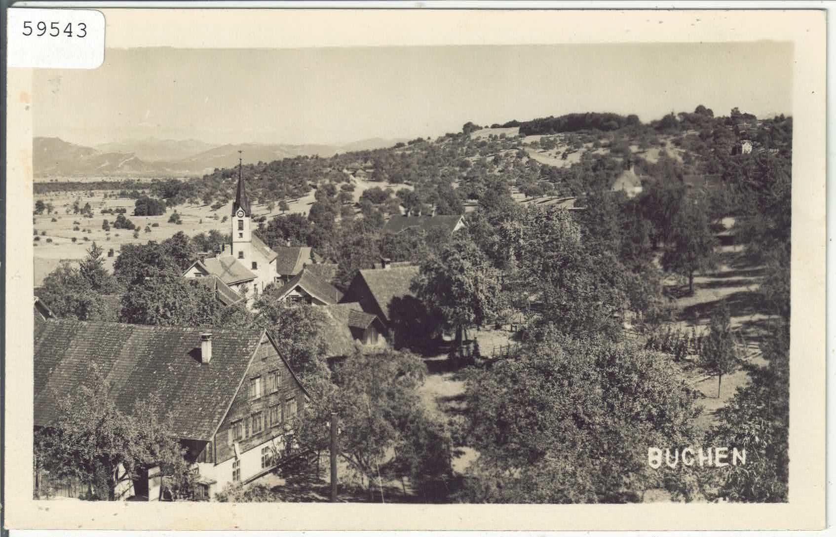 Cartoline postali: Buchen SG - Dorfansicht – Usato da Ettingen venduto da Kartenplanet