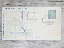CL05 Enveloppe + Timbre Espagne 1955