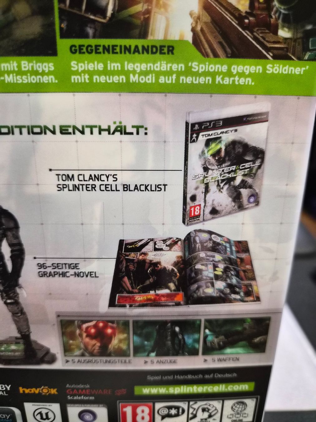 Sony Spiele: Splinter Cell Blacklist 5th Freedom Edition PS3 NEU – Neu und originalverpackt aus Zürich von Joselito0 3