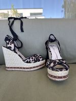 Bata leopard print wedge sandals, size 39, summer style