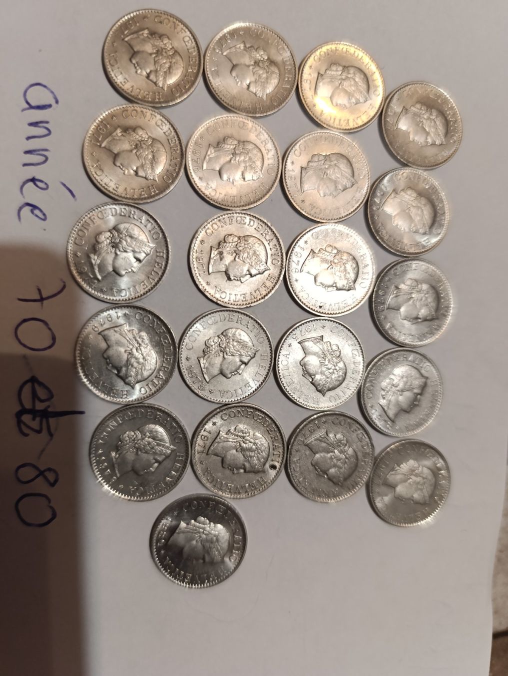 Tutti le monete: Pièces de 5 centimes suisses – Usato da donneloye venduto da Didierb3