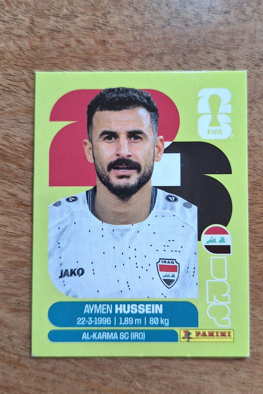 Panini Carte collezionabili: Panini Aymen Hussein IRQ 19 – Nuovo (secondo la descrizione) da Romanens venduto da Crocette