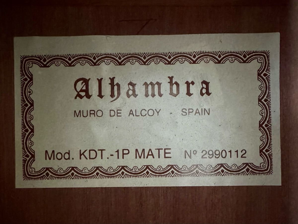 Alhambra Strumenti musicali: Gitarre Alhambra KDT-1P MATE – Usato da Küblis venduto da AlpinePro_GR 2