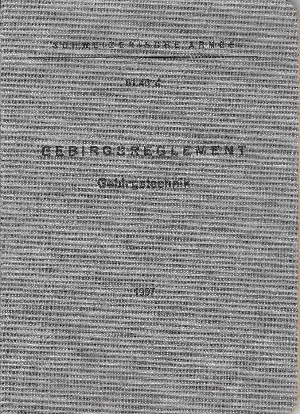 Bücher: Schweizer Armee Gebirgsreglement 1957 – Gebraucht aus Flims - Dorf von Stagediver