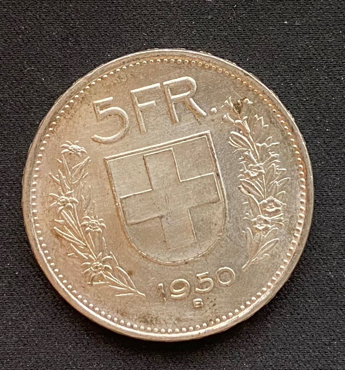 Toutes les monnaies: 5 FRS 1950 UNZ ! – Neuf (Voir description) à Courgenay par Kolfree