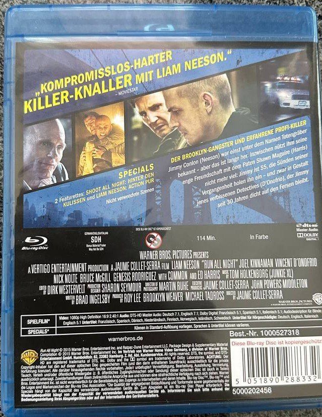 Alle DVDs: Run All Night - Liam Neeson – Gebraucht aus Beringen von Mantafisch1 1