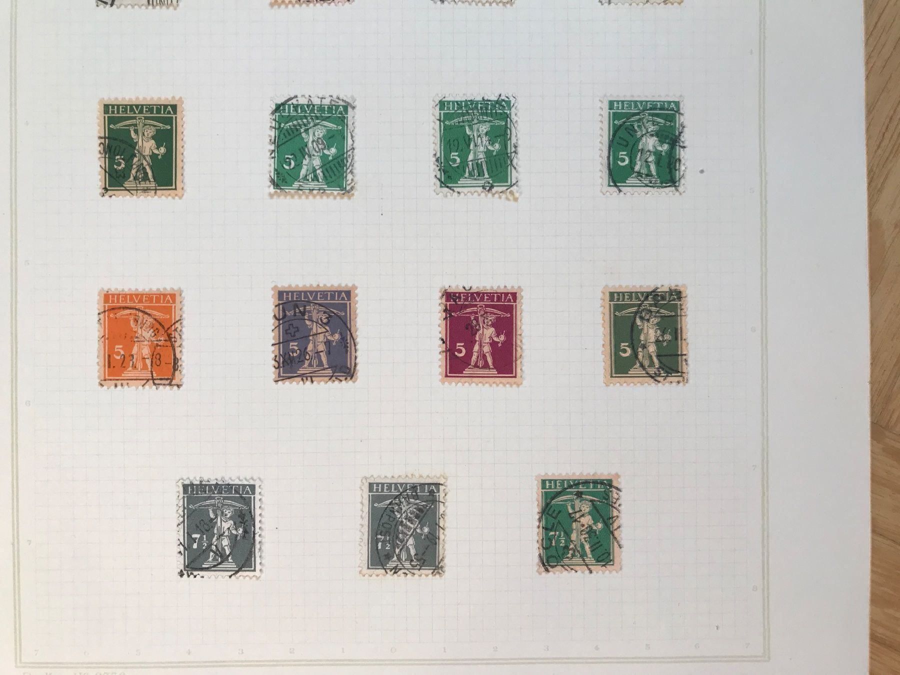 Tutti i francobolli: 1909-1933 Tellknabe mit Armbrust – Usato da stäfa venduto da brandy66 1