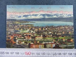 ZÜRICH 1921 UND DIE ALPEN AK ZH