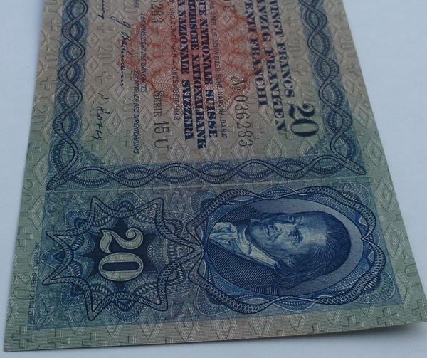 Billets de banque: ++ 20.- Franken 4. Dez. 1942 – D'occasion à Walkringen par Casablanca777 4
