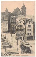 Basel, Barfüsserplatz um 1900 REPRODUKTION
