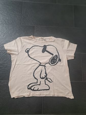 T-Shirt H&M L.O.G.G. Snoopy beige Grösse XL neuwertig