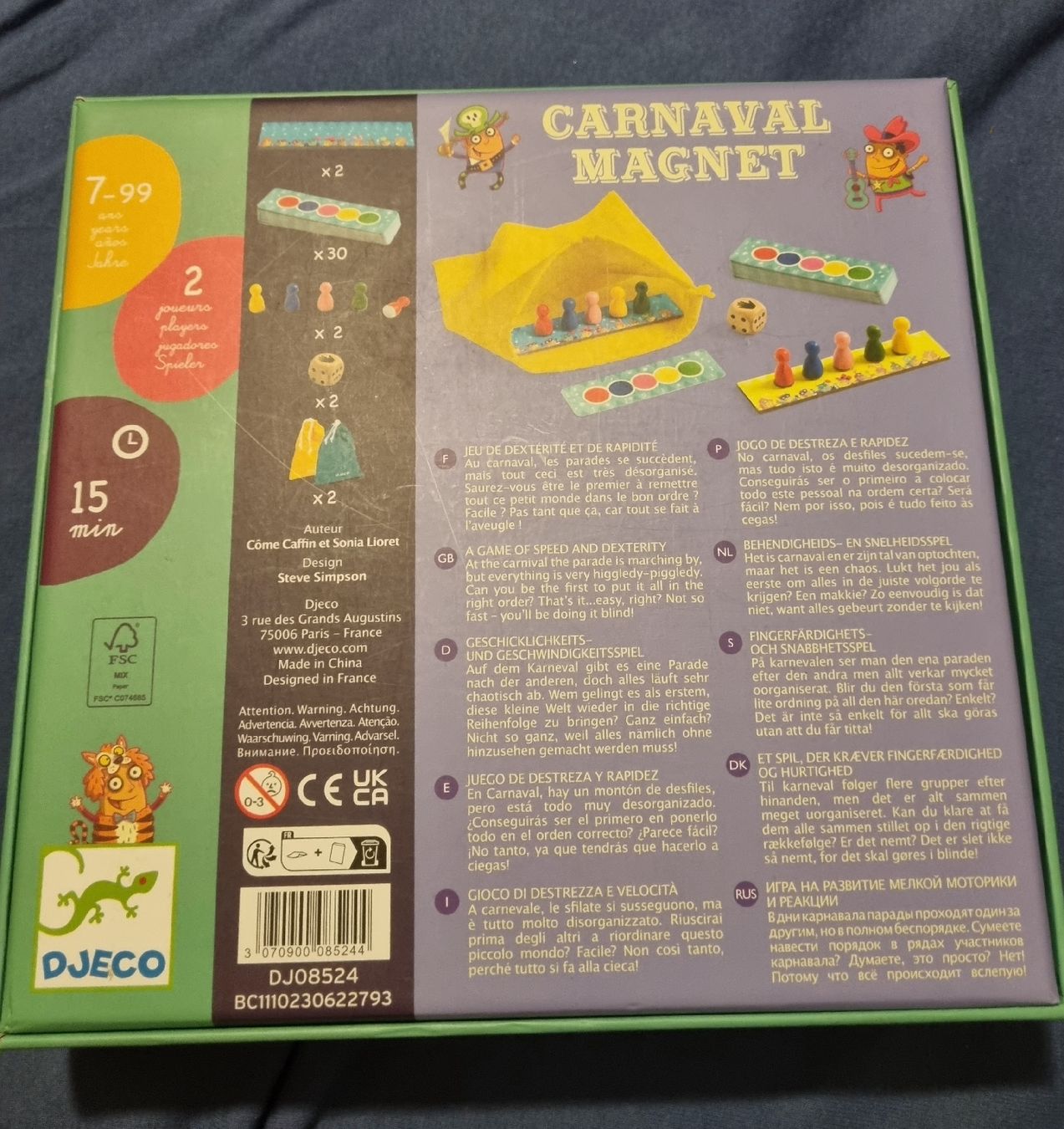 Djeco Giochi: Jeu Djeco Carnaval Magnet  – Usato da Fribourg venduto da jarmilka 6