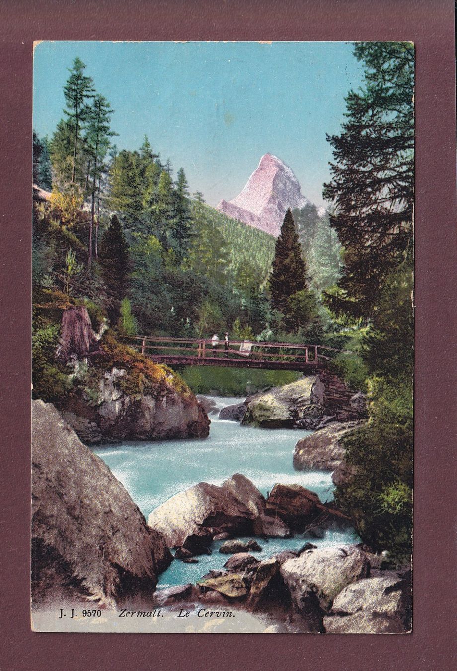 Ansichtskarten: MATTERHORN / CERVIN - 1920 – Gebraucht aus Pully von nicecards