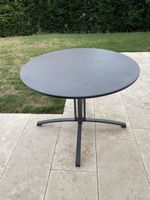 Runder Gartentisch, anthrazit meliert