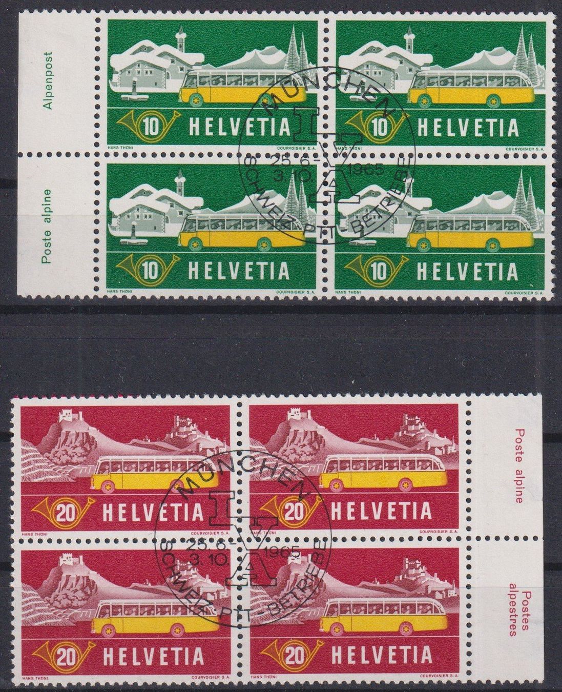 Tous les timbres: J70) Satz 314-315, 4.Block, Vollstempel – D'occasion à Claro par Chanty7