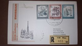Swissair Wien - Karachi 06.04.1976