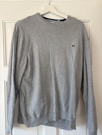 Lacoste Pullover grau Rundhals Grösse 3XL guter Zustand