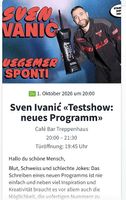 2 Tickets Sven Ivanic 01.10.2026 Rorschach