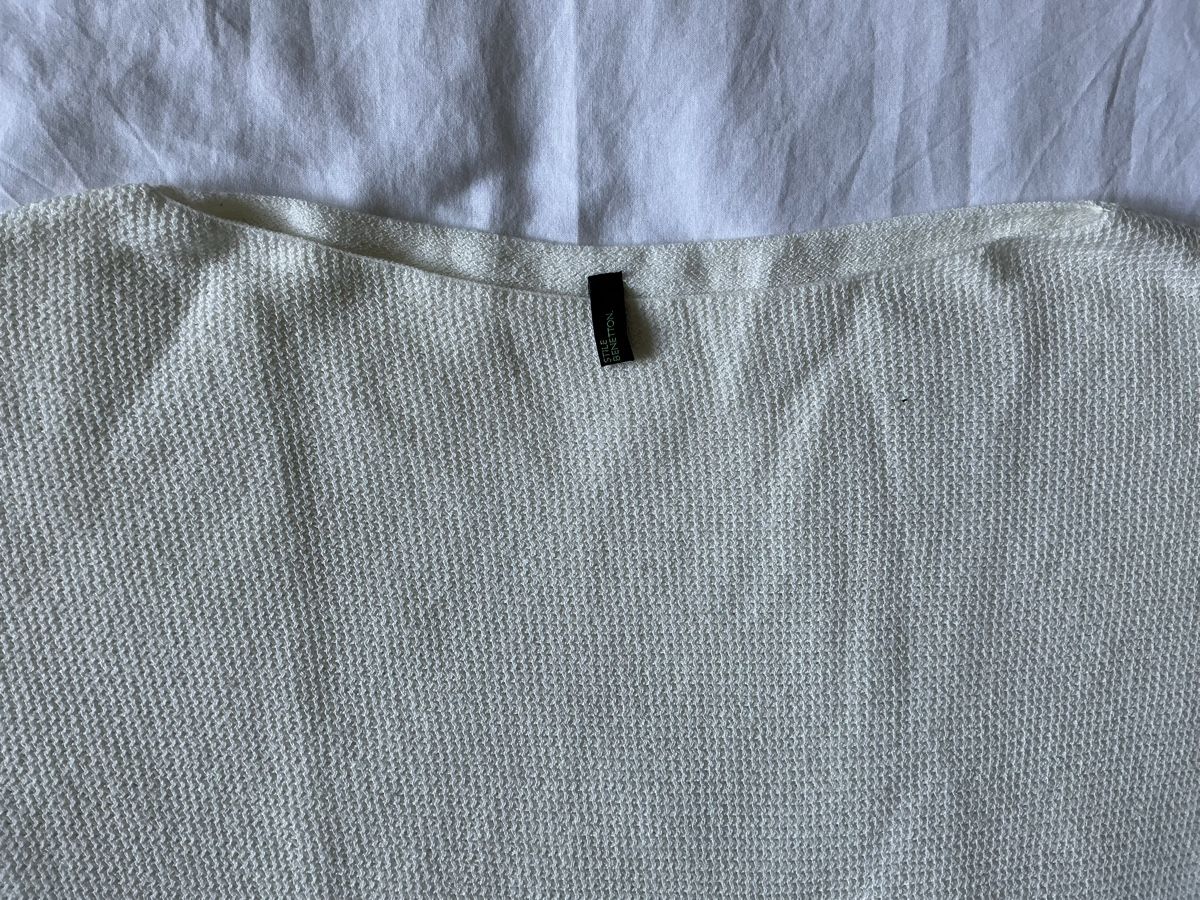 Benetton Maglioni & Felpe: Pull Benetton Blanc Cassé Taille S – Usato da Zürich venduto da Janakpur 1