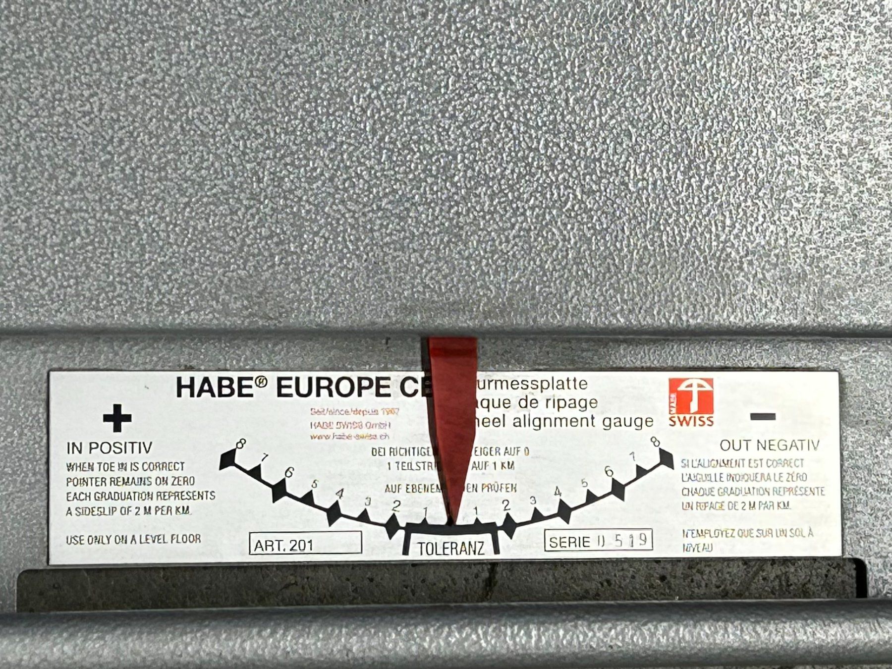 Misurare: Spurmessplatte PW 2000 kg / fast NEU – Usato da Winterthur venduto da taso14 1