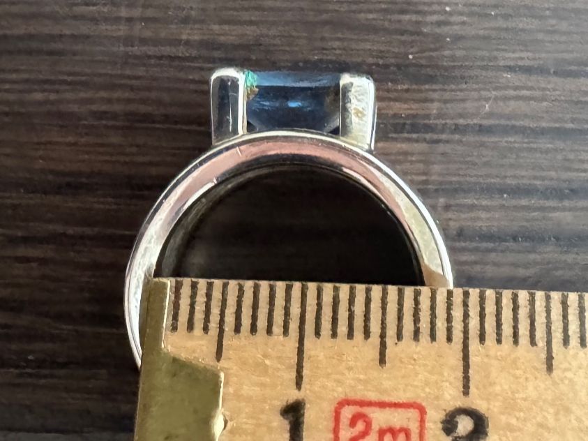 Ringe: Silberring mit blauem Stein und Stepelung – Gebraucht aus Hinwil von Pumuckel8 3