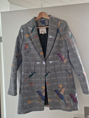 Maison Common Blazer Gr. 36 Kolibri Stickerei Vintage Look