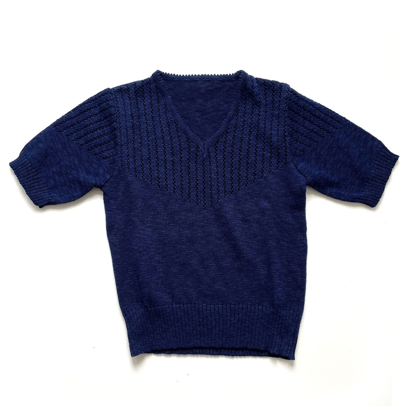 Pullover & Sweatshirts: Pullover Strick Gr. S dunkelblau La Mode jeune Italy 1960s – Neu (gemäss Beschreibung) aus Brüttisellen von Buxus 3