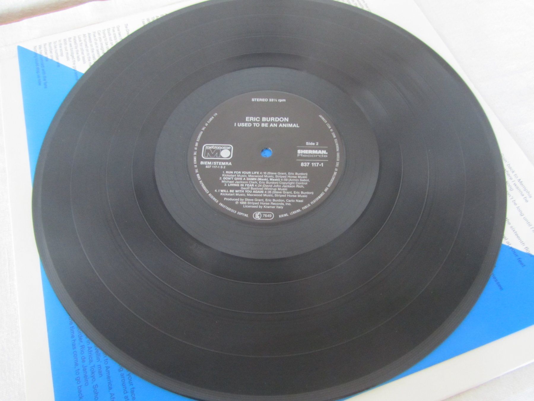 Schallplatten: ERIC BURDON:  I Used To Be An Animal – Gebraucht aus Seengen von mikelele 2
