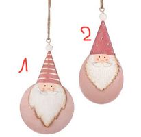 Baumschmuck Weihnachtsmänner 13cm Metall