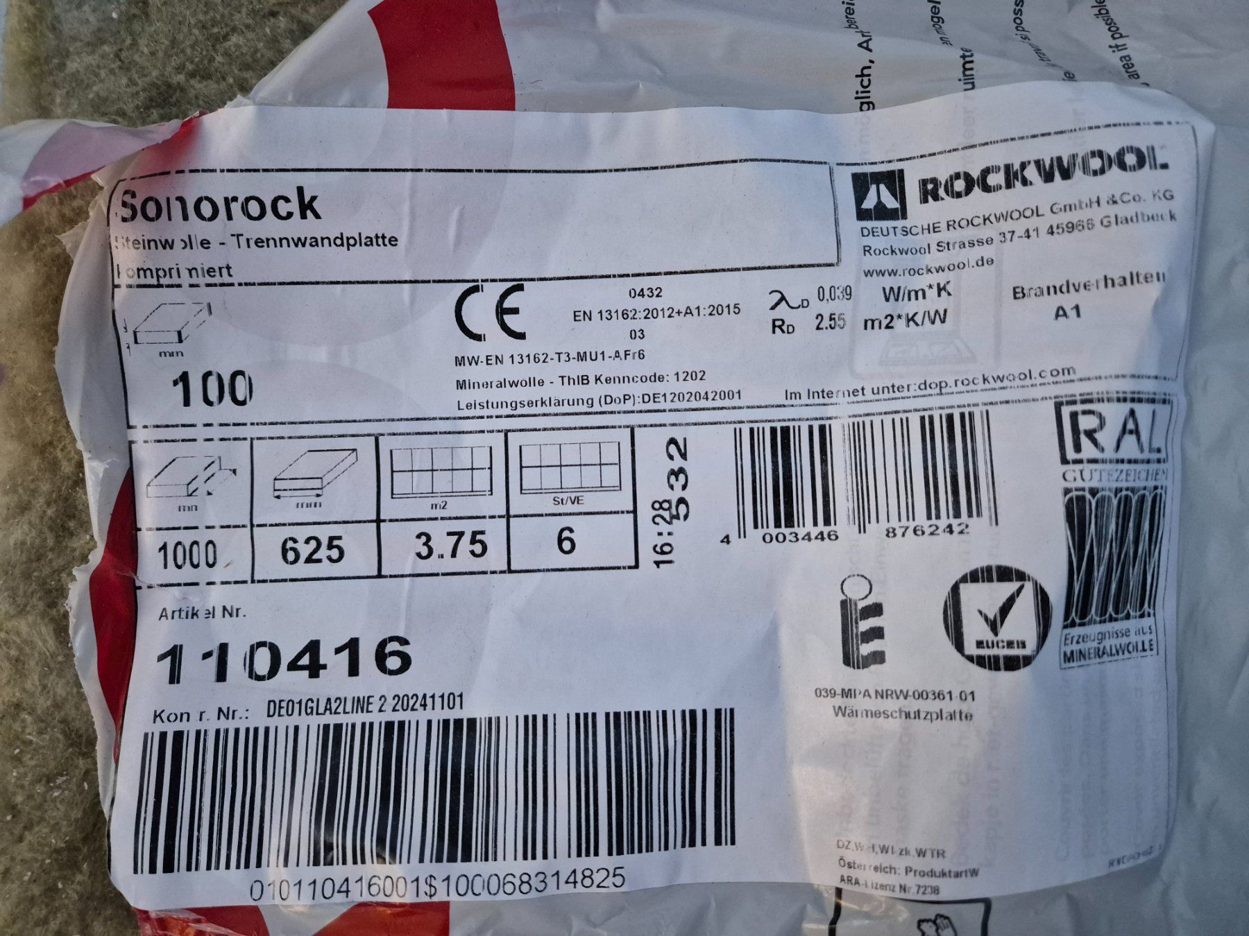 Materiale di riempimento: Isolationsmaterial - Dämmwolle, Dämmplatten, Dampfsperre – Nuovo (secondo la descrizione) da Kloten venduto da Skinla 2
