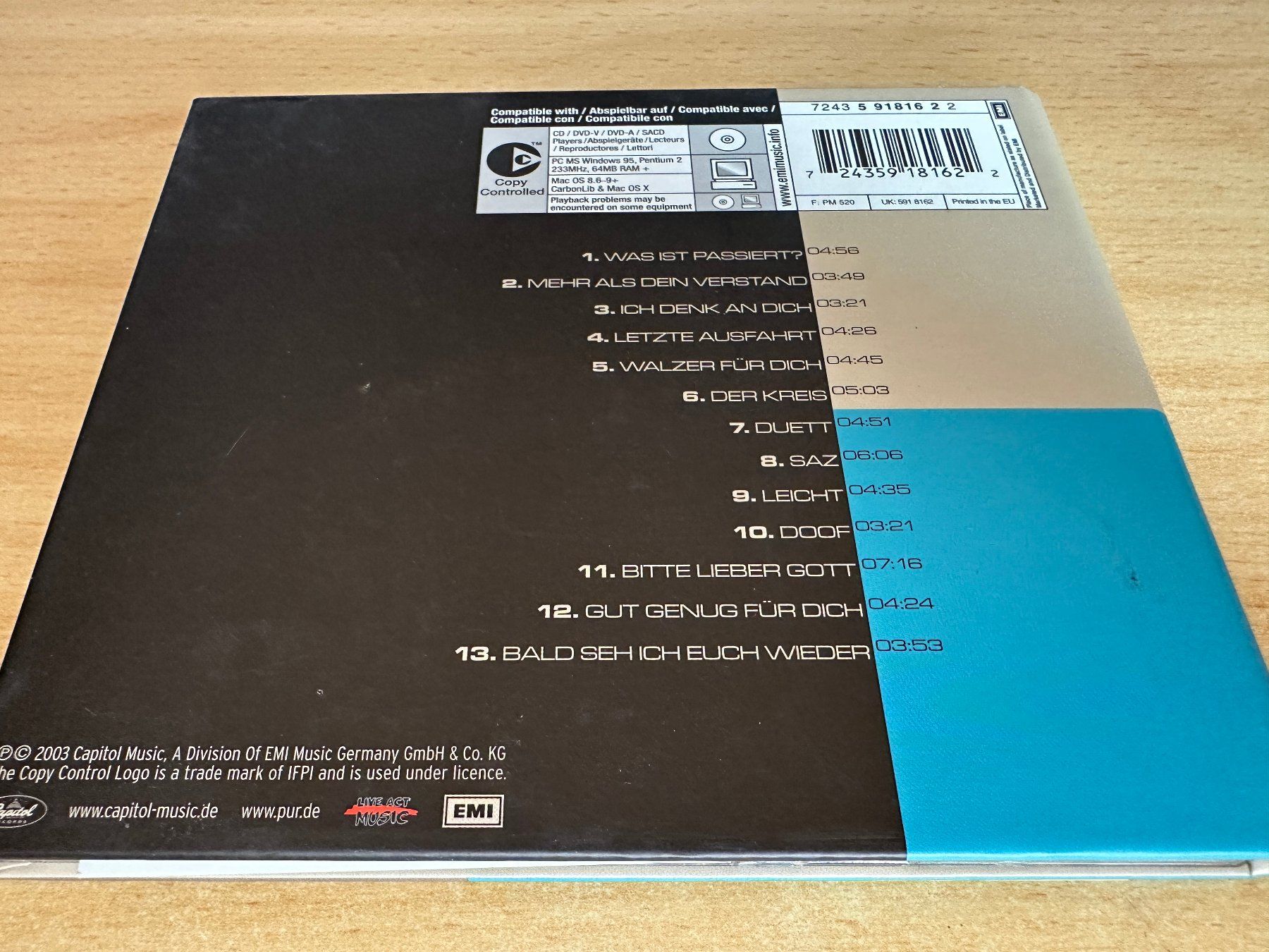 CD: PUR – Was Ist Passiert? – Usato da Rikon im Tösstal venduto da Alpenmutz 1