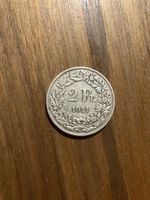 Pièce de monnaie 2 francs Suisse Helvetia 1911