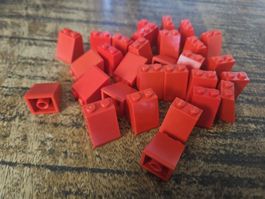 lego 3678b lot de 30 pièces Red Slope 65 2 x 2 x 2